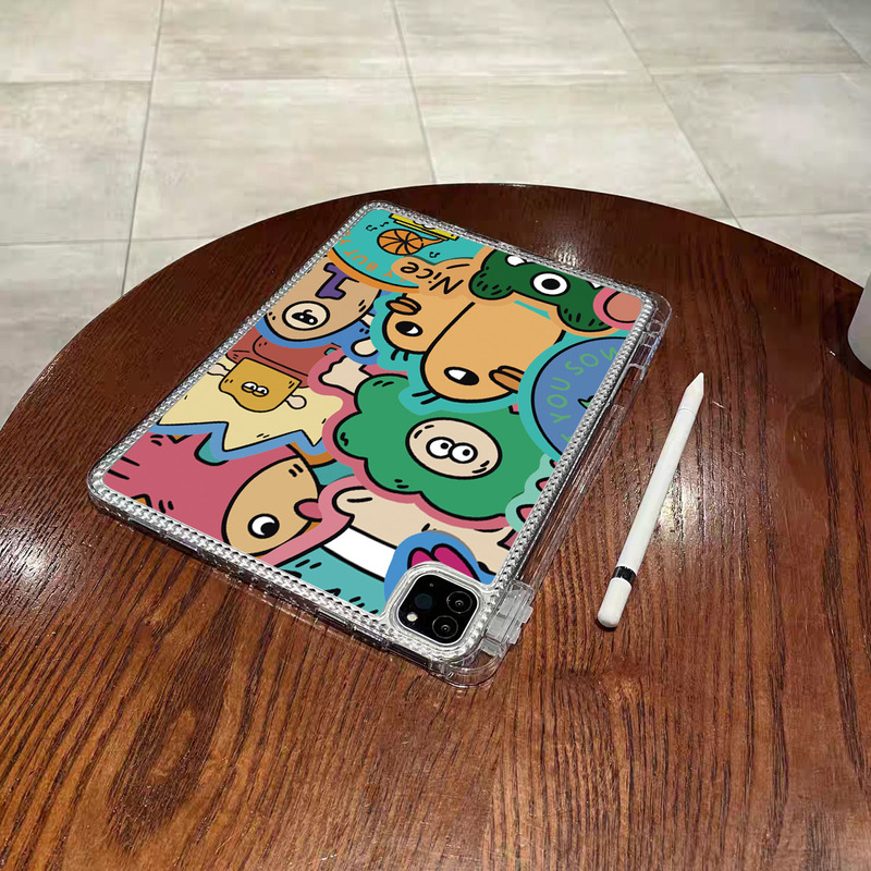 Suitable for Ipadpro Protective Case with Pen Slot Air67 Tablet 10.2 Inch 11Th Generation 10 Without Cover Mini7 Apple 9 Shell