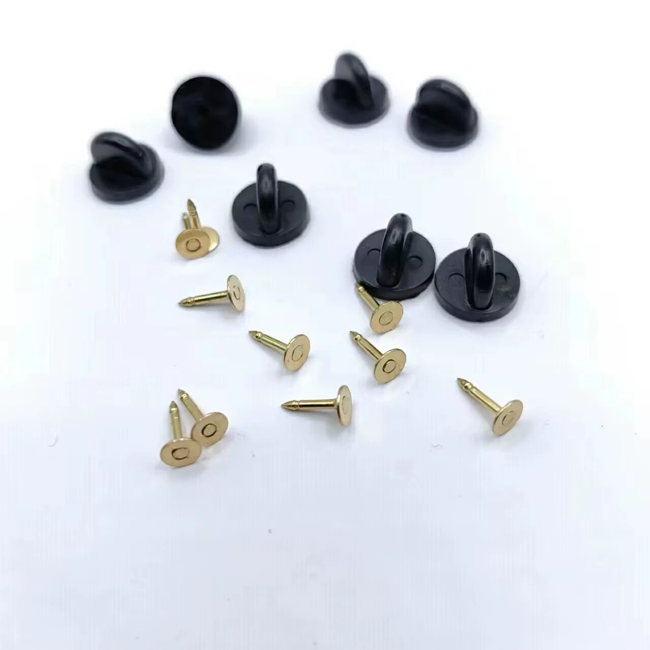 Резиновый колпачок Пряжка железная Медь Пряжка-бабочка колючая булавка для лошади DIY Брошь ювелирные аксессуары плоская игла