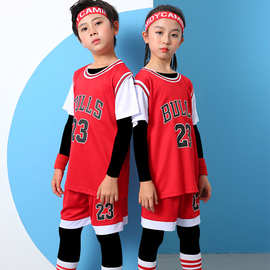 儿童篮球服儿童夏季幼儿园表演服装小学生运动训练服男球衣短袖