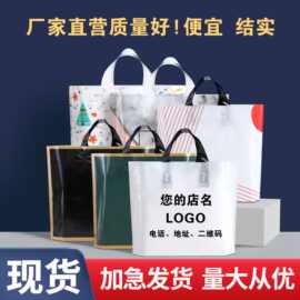 手提袋服装店袋子批发童装女装男装购物加印衣服拉环袋透明防潮袋