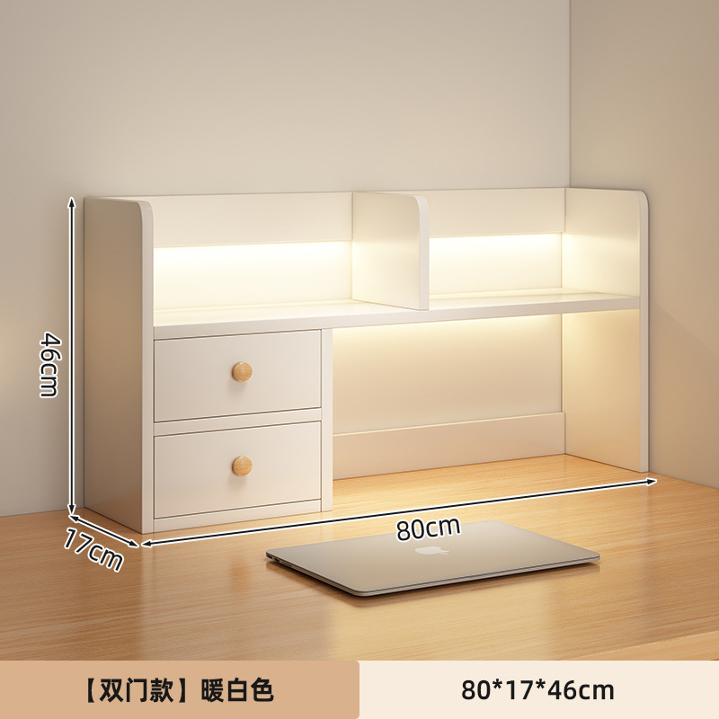 [더블 캐비닛 도어 모델] 80cm 웜 화이트