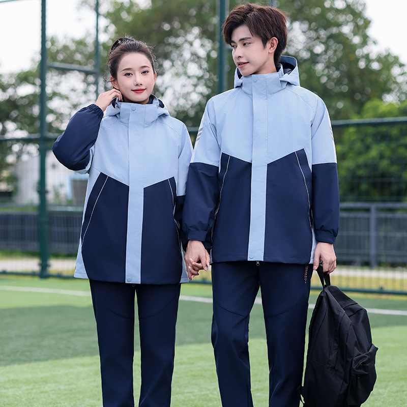 Junior High School and High School Uniforms, Group Uniforms, Jackets, Hooded Group Uniforms, Family Men's and Women's Large Size Sports and Leisure 2037 Family