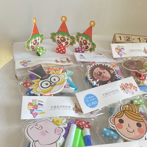 Blowing Dragon Whistle Blowing Roll Party Birthday Party Toy Long Nose Children's Whistle Cheerleading Props