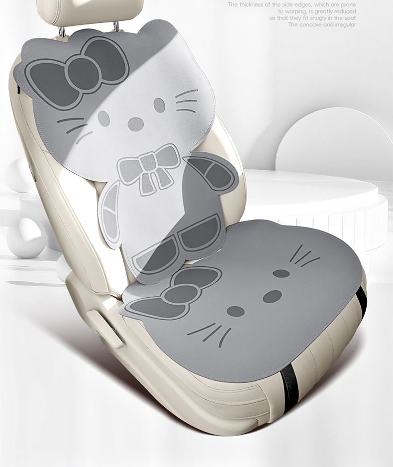 2026 Car Seat Cushion, Universal for All Seasons, Suede Seat Cushion, High-End Saddle Pad, Suede Seat Cover, Summer Slim Waist Design
