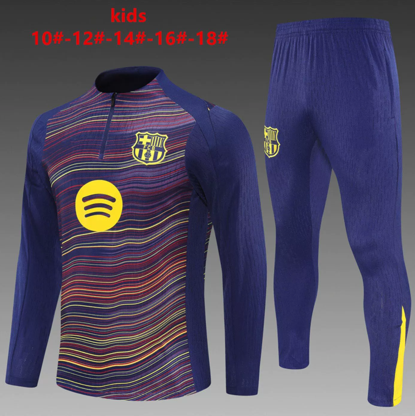 Бразильская тренировочная спортивная экипировка Barcelona Arsenal Tottenham Napoli Feyenoord AC детская с длинным рукавом костюм