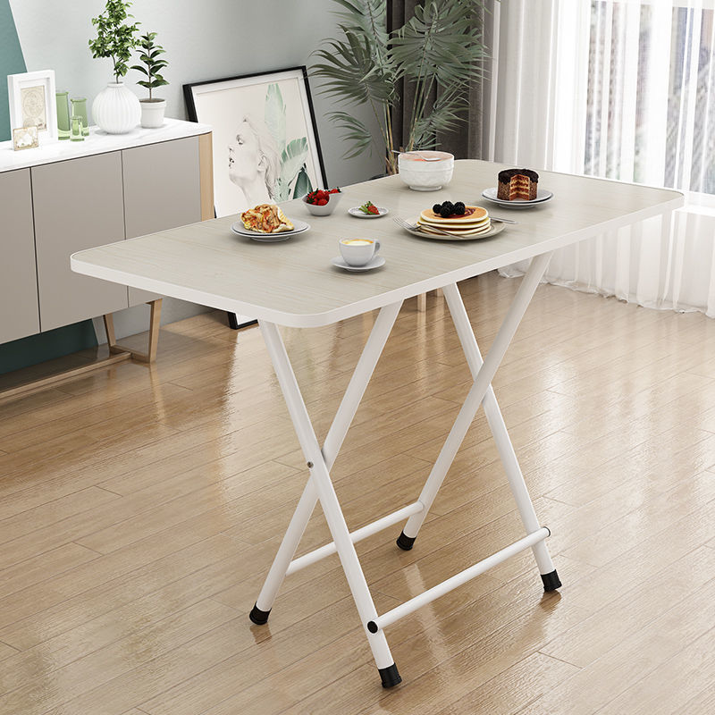Simple Household Small Apartment Folding Table Dining Small Table Student Study Table Dormitory Portable Parallel Bars Floor Push Table