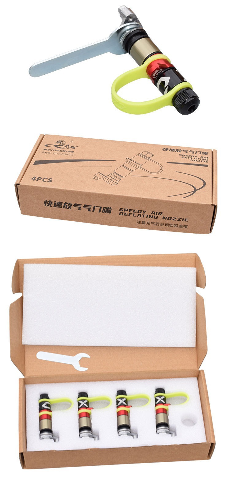 Tire Quick Deflation Valve, Desert Off-Road Quick Deflation Nozzle, Valve Pressure Reducing Valve, Can Be Used with Tire Pressure Monitoring Sensors