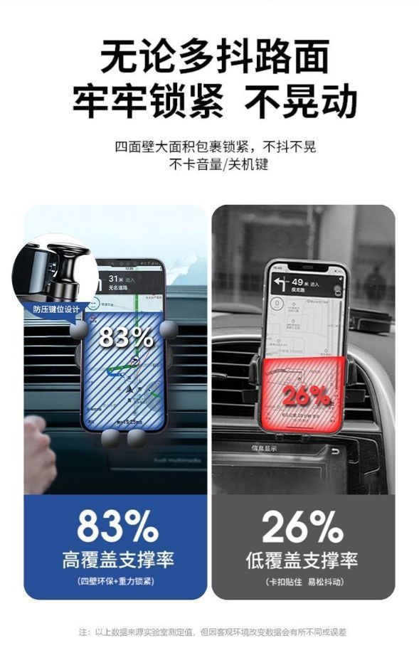 Car phone holder, cartoon 2024 model, car air vent phone navigation fixed support bracket