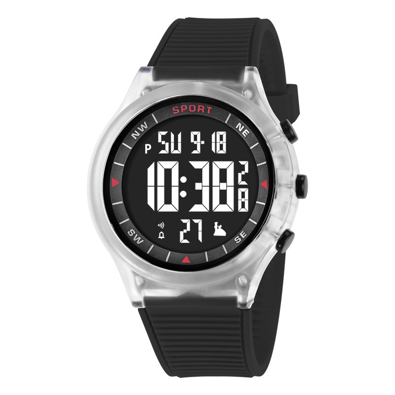 Deporte transfronterizo al aire libre multifuncional alarma de luz nocturna relojes electrónicos estudiantes de moda cronógrafo electrónico relojes electrónicos al por mayor