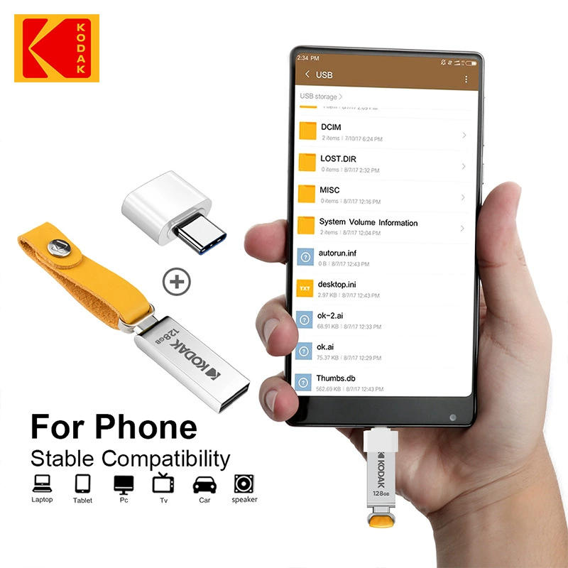 Small full metal compatible USB flash drive, business version