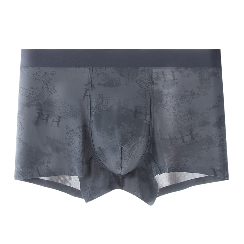 Pantalones de verano para hombres hielo impresión sexy sin rastros secos y transpirables cómodos pantalones cortos grandes para hombres