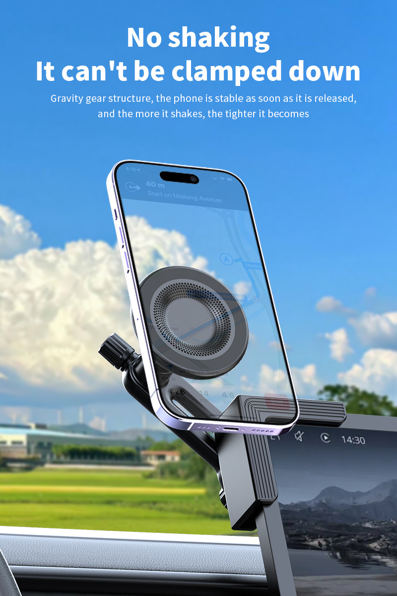 New Energy Vehicle Magnetic Mobile Phone Holder Central Control Screen Special Floating Screen Strong Adsorption Mobile Phone Navigation Holder
