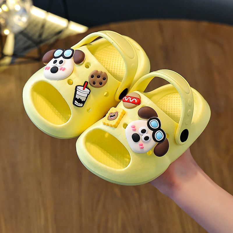 Children's Summer Indoor Non-Slip Slippers for Girls and Boys, Baby Open-Toe Soft-Soled Clogs for Bathing Children's Summer Indoor Non-Slip Slippers for Girls and Boys, Baby Open-Toe Soft-Soled Clogs for Bathing