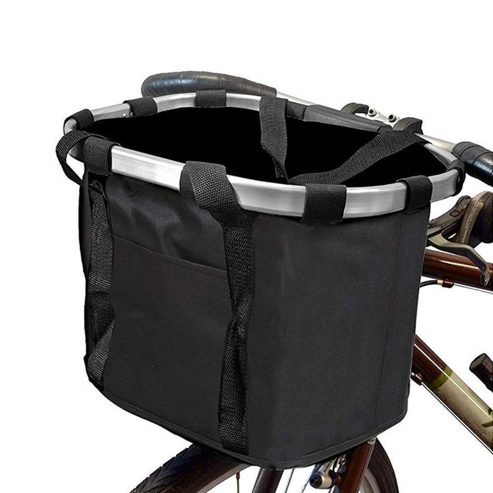 Folding bike basket bicycle basket aluminum alloy car front bag folding bike bag mountain bike accessories