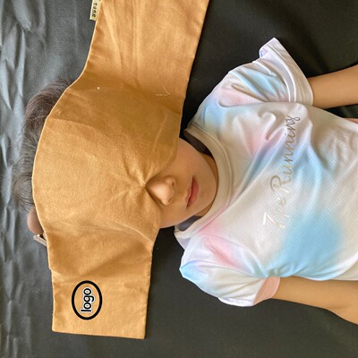 眼套布料加工眼罩可印logo尺寸纯棉diy