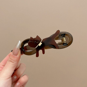 Gran arco clip de cabello de alta sensación clip de boca de pato nuevo clip de cabeza de mujer temperamento clip de tiburón clip de cabello
