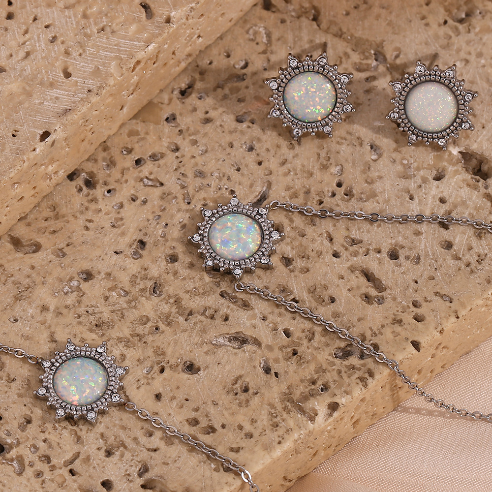 Stainless Steel Sun Jewelry Sets