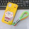 Apple, cartoon iphone13, sponge children's phone case, strap, 12promax