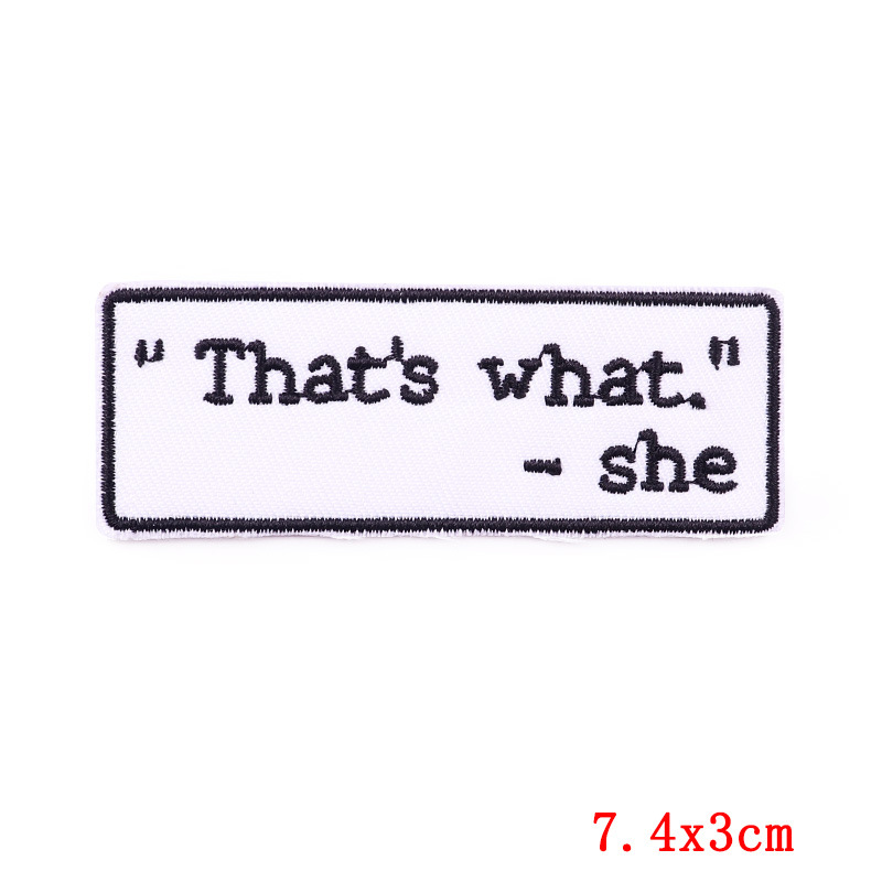 7g Weight Clothing Sticker Patches Classification 1 Piece Quantity Embroidery thread Material Letter Pattern Simple Style Style 1 Piece Simple Style Letter Embroidery Thread Clothing Sticker Patches 3