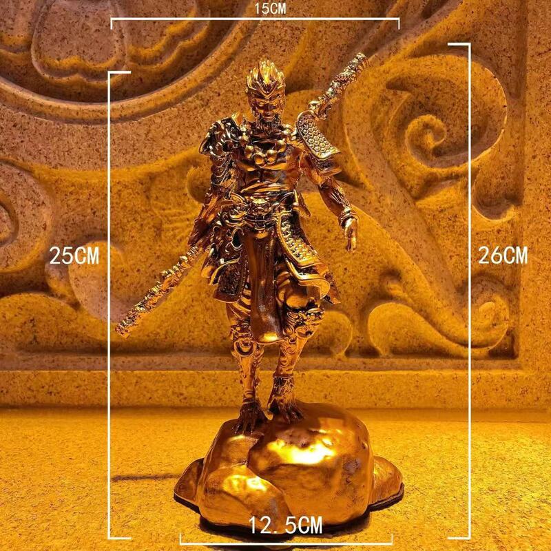 ブラック神話孫悟空装飾品ゴールデンフープスティックフィギュア孫悟空バッターウィンファイターeスポーツルームホームリビングルーム装飾|undefined