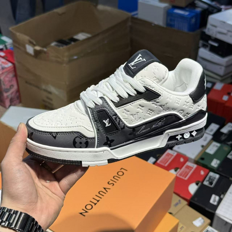 Comercio exterior Putian puro cuero original entrenador de burro de goma vacía zapatos de skate gorda para hombres y mujeres de alto lujo zapatos deportivos casuales