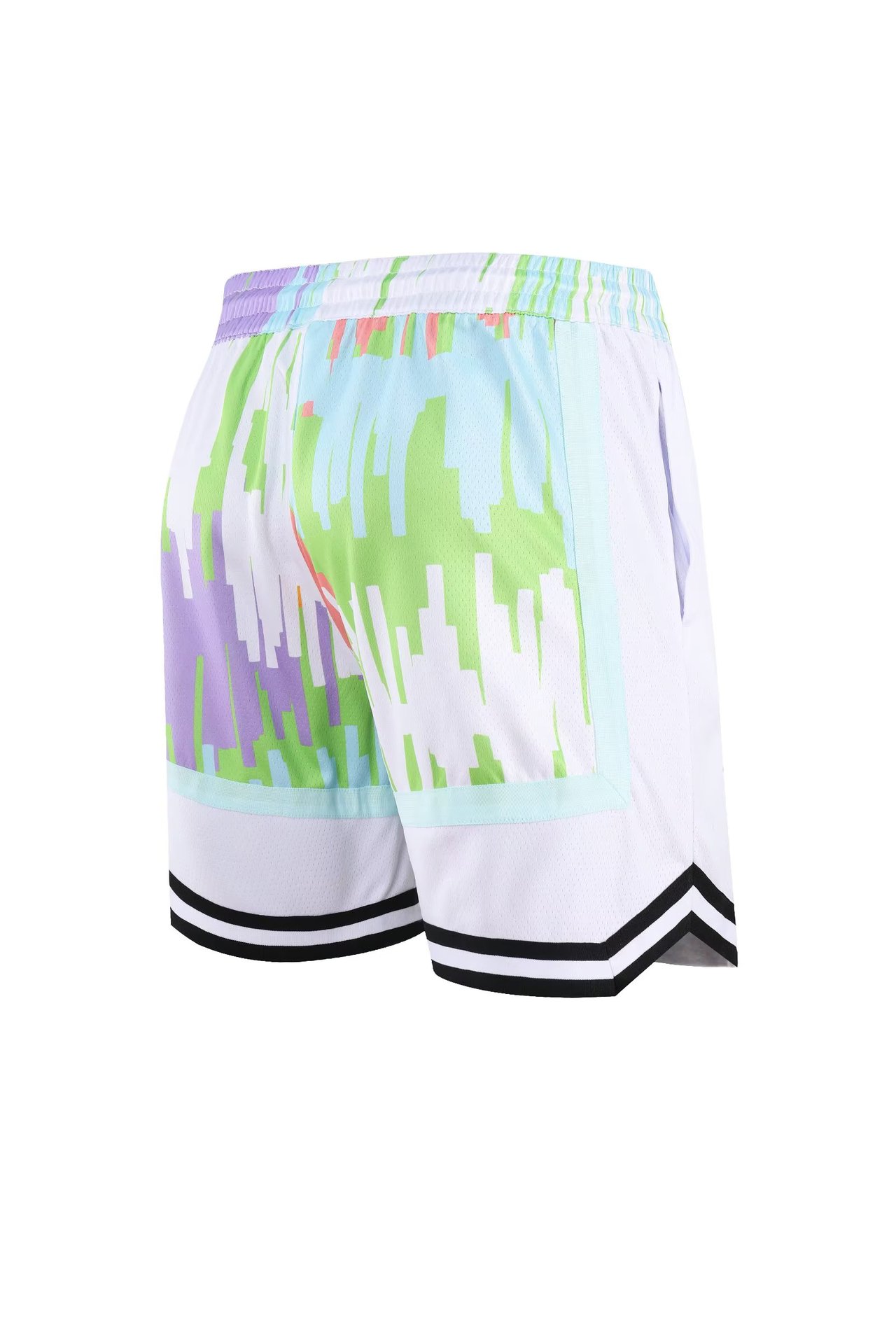 American Basketball Sports Shorts with Double Layer Mesh City Tone Daily Casual Summer Breathable Versatile Capris_voghion.com