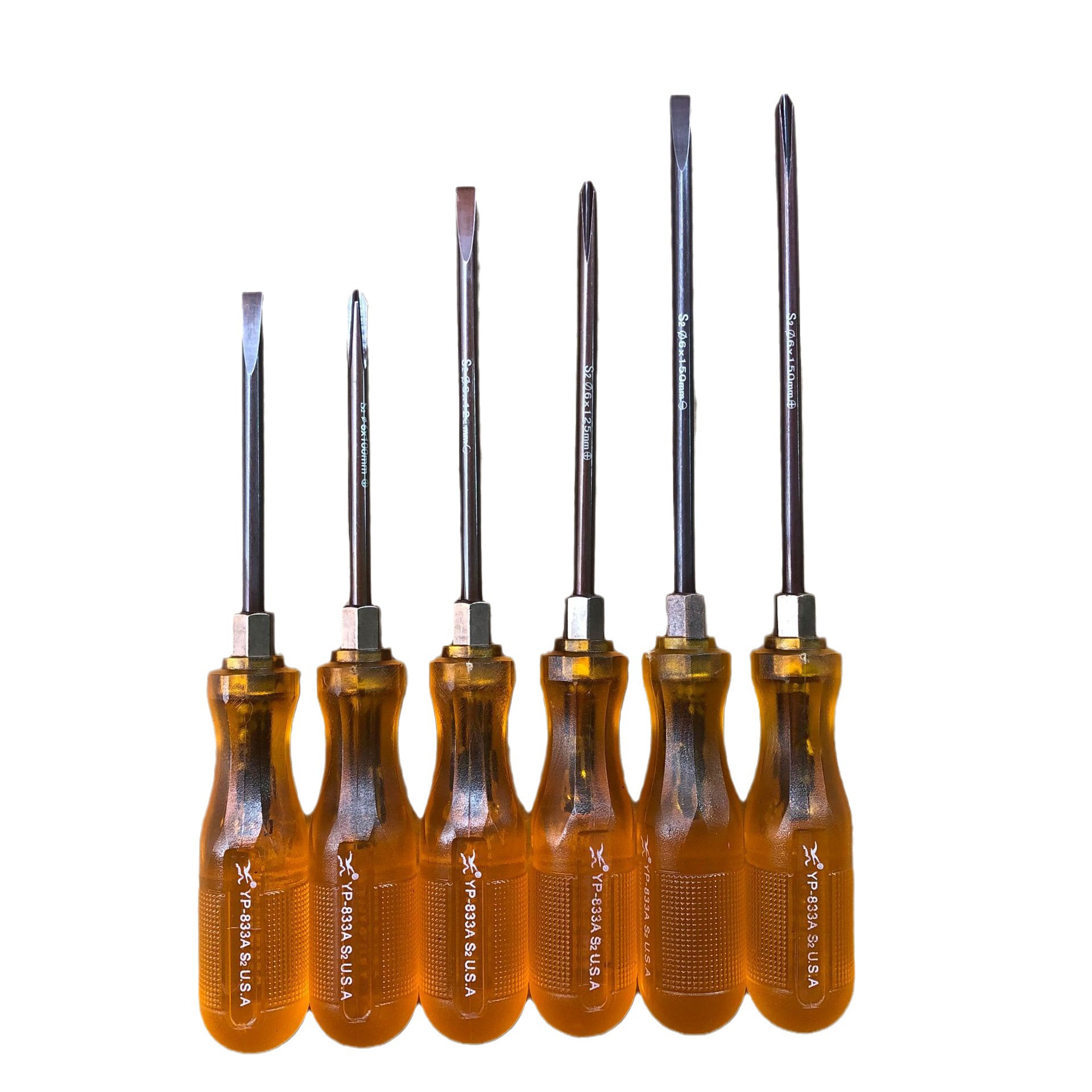 UU. importado S2 destornillador solo destornillador cruz de una sola palabra endurecido cuchillo cabeza fuerte a prueba de aceite magnético durable