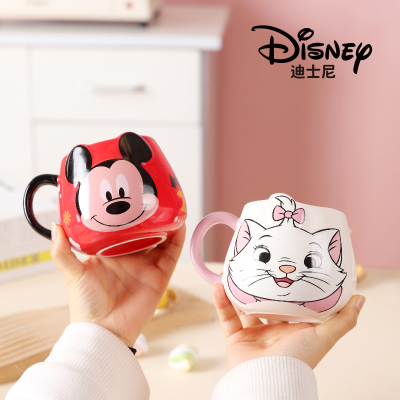Nuevo Mary Cat Big Belly Taza Taza de café Taza de leche Taza de agua creativa Regalo de cumpleaños Caja de colores