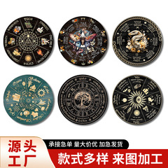 木製装飾パネル透明水晶装飾木製タロットカード形状メッセージボード装飾品装飾パネル