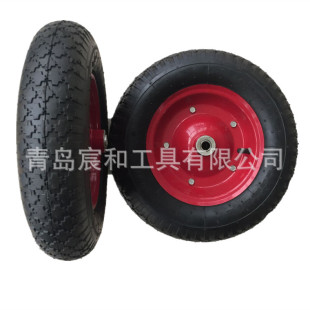 Qingdao Manufacturer Wholesale Rubber Tires 16 Inch 4.00-8 Various Folding Cart Wheels Various Spokes