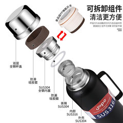 5ZV7316全不鏽鋼保溫壺家用大容量熱水瓶戶外車載便攜水壺大號暖