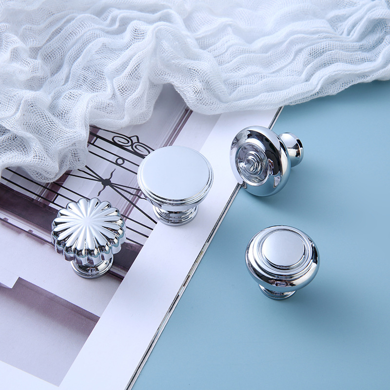 廠直銀色門把手簡約輕奢拉手五金家具抽屜柜子銅拉手批發