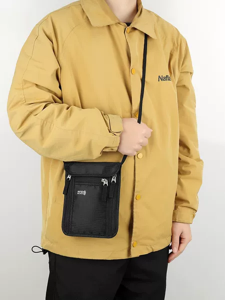 Hot Selling Amazon Travel ID Bag Hanging Neck RFID ID Bag Travel ID Card Bag Storage Bag