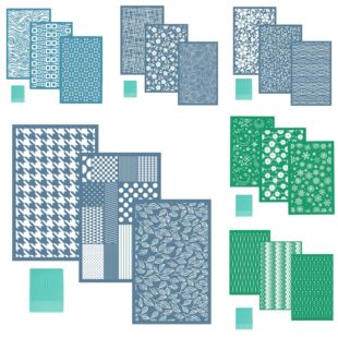 Washable and reusable DIY Mesh Screen Stencils for Clay Clay earrings