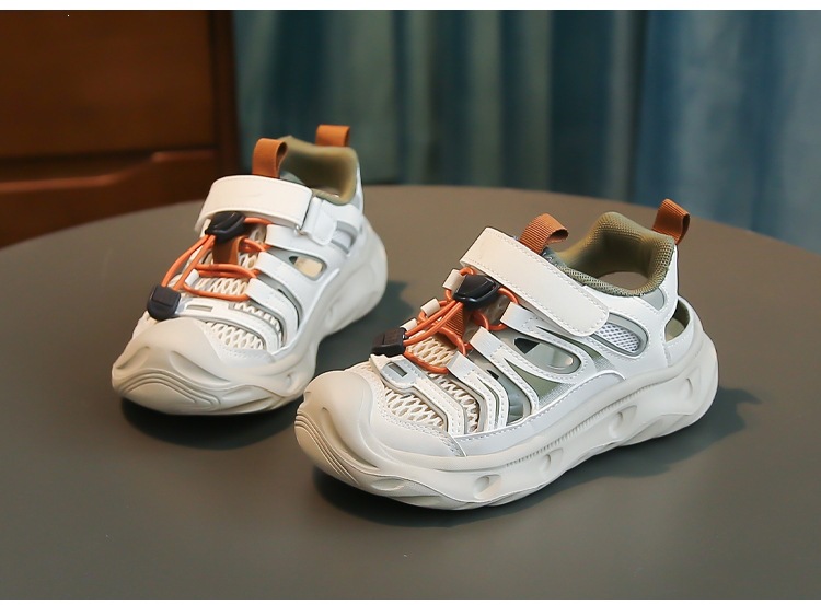 Lightweight Breathable Childrens Sandals Closed Toe Beach Shoes_voghion.com