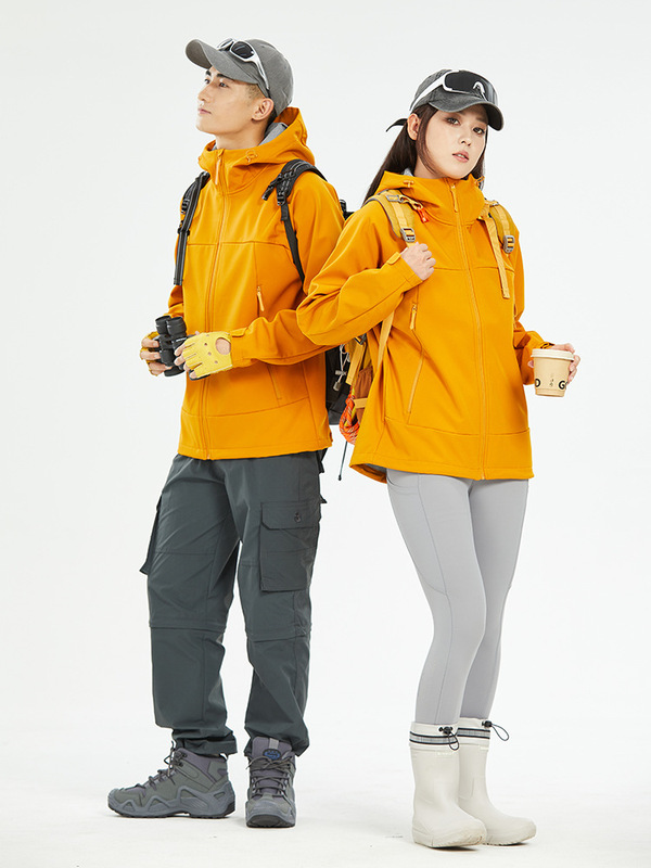 凯乐十同款软壳冲锋衣女加绒加厚外套男户外徒步保暖防水登山服|undefined