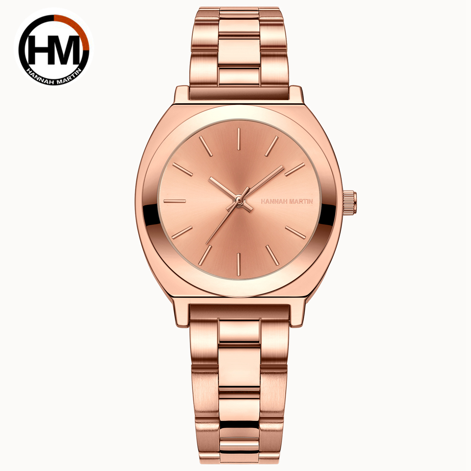 Movement Waterproof Watch With Steel Strap Women's Casual Butterfly Clasp Quartz Watch_voghion.com