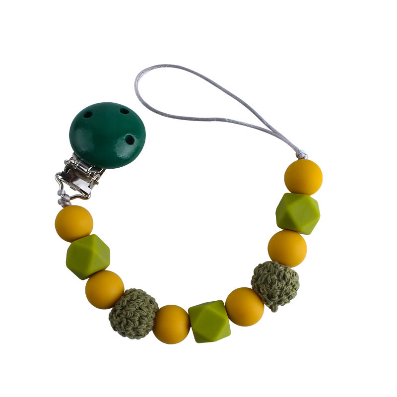 DIY bebé suministros Hemu chupete clip juguete de silicona chupete cadena bebé molar mordedor chupete cadena anti-perdida cadena