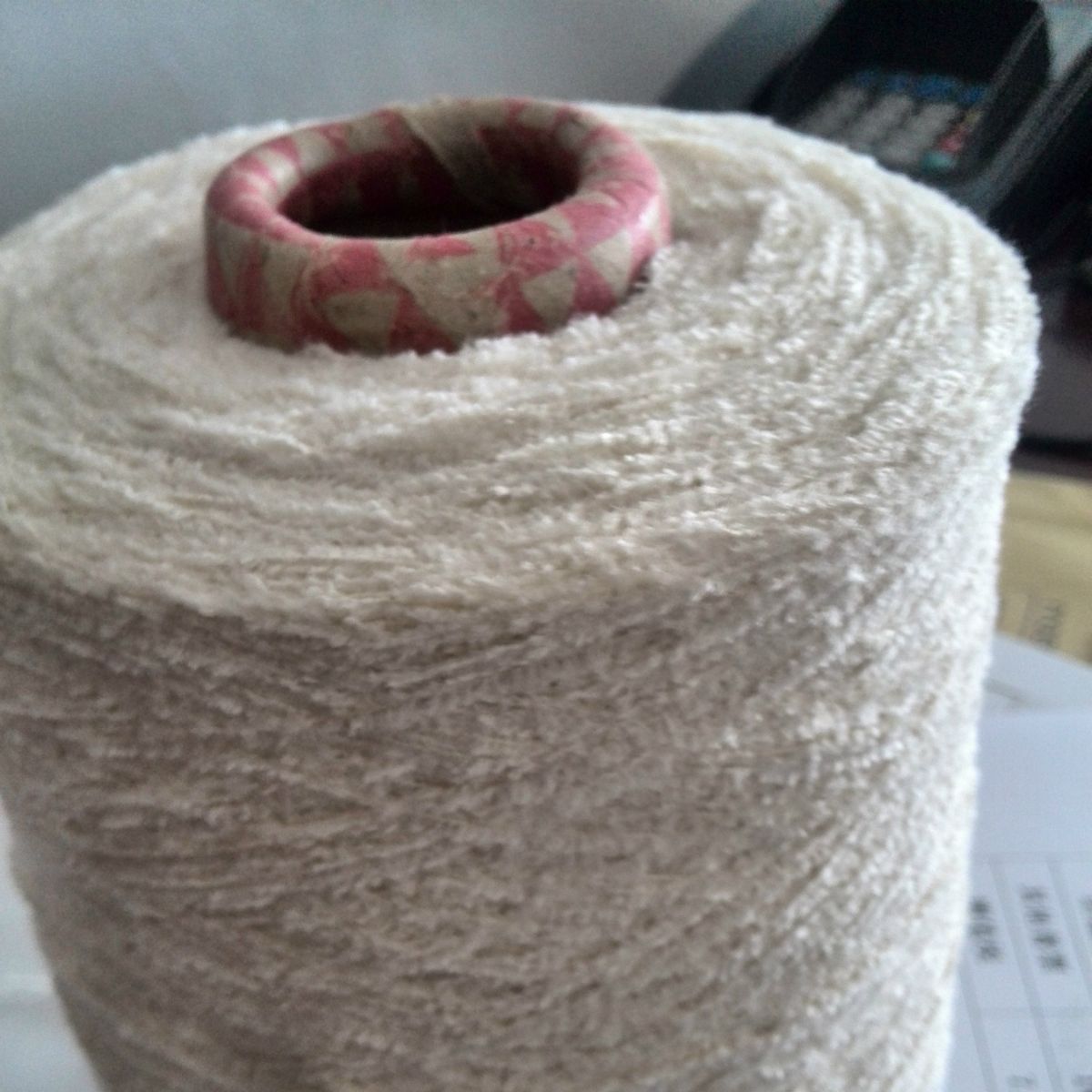 25%涤纶75%粘胶6s雪尼尔纱线混纺环锭纺花式纱线