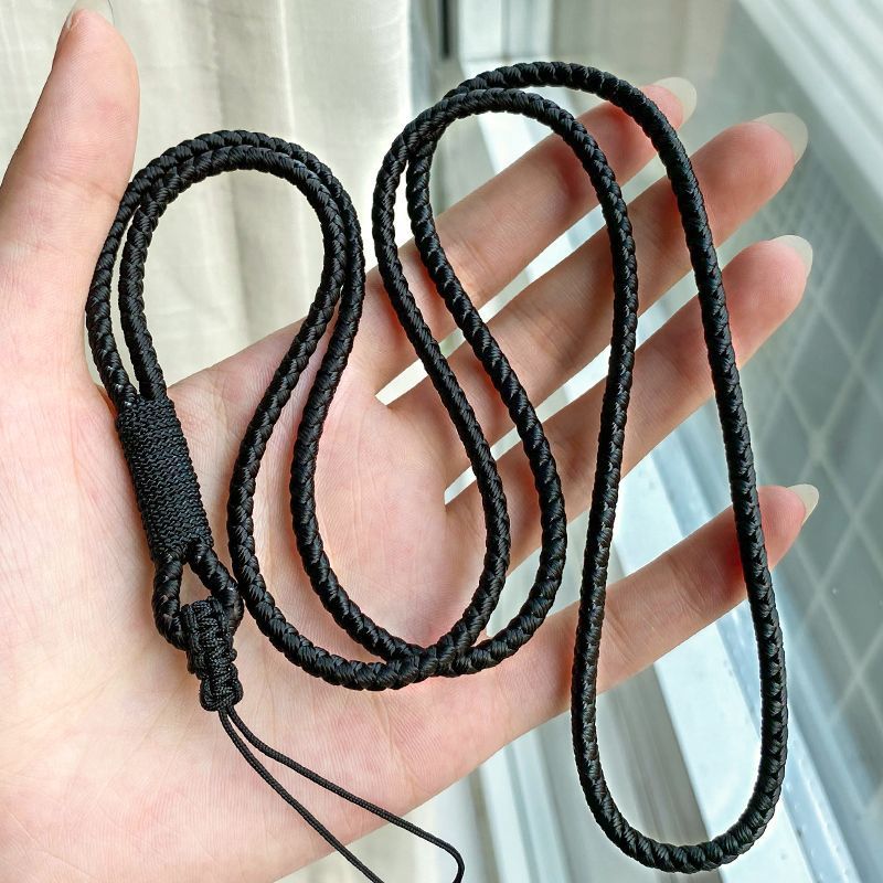 ロングタイプの手編みシンプルな首掛け携帯電話のストラップ|undefined