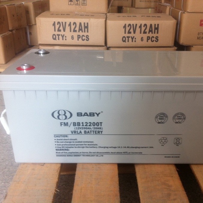 BATA鸿贝蓄电池FM/BB12200T 阀控密封式12V200Ah UPS直流屏后备