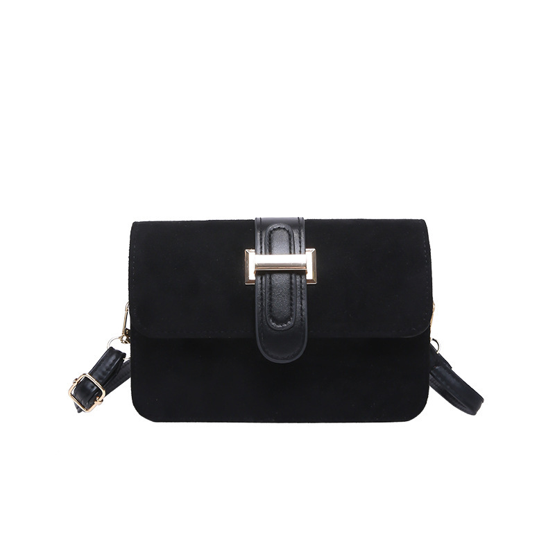 Bolso bandolera de un solo hombro con textura de alta calidad de gamuza de moda coreana 2025 primavera nuevo bolso cuadrado pequeño para el trabajo y los viajeros