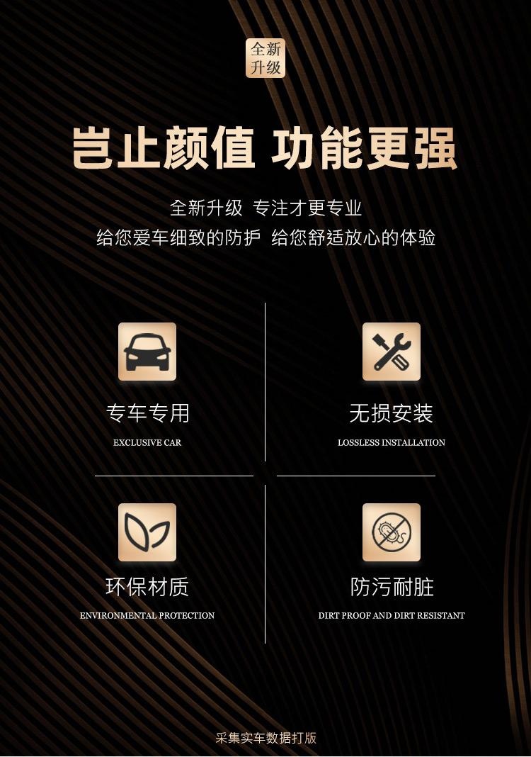 25 New Zeekr 009 Floor Mats Modified for 7-Seater Geek Car Second-Row Anti-Slip Carpets and Full Car Interior Anti-Slip Supplies