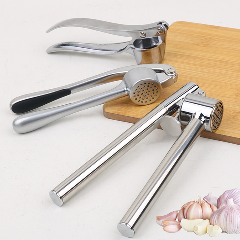 Garlic Puree Press Artifact Household Garlic Stir Water Drops Zinc Alloy Manual Press Garlic Press Kitchen Supplies Mash Garlic and Ginger God