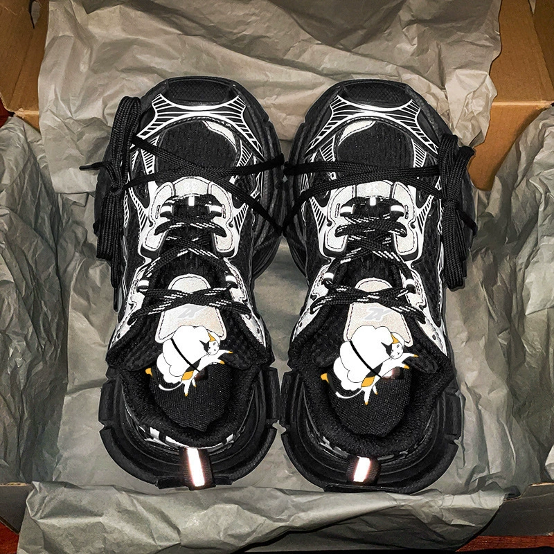 Кроссовки‑«dad shoes» Paris 3XL — унисекс, массивная подошва, повседневные спортивные