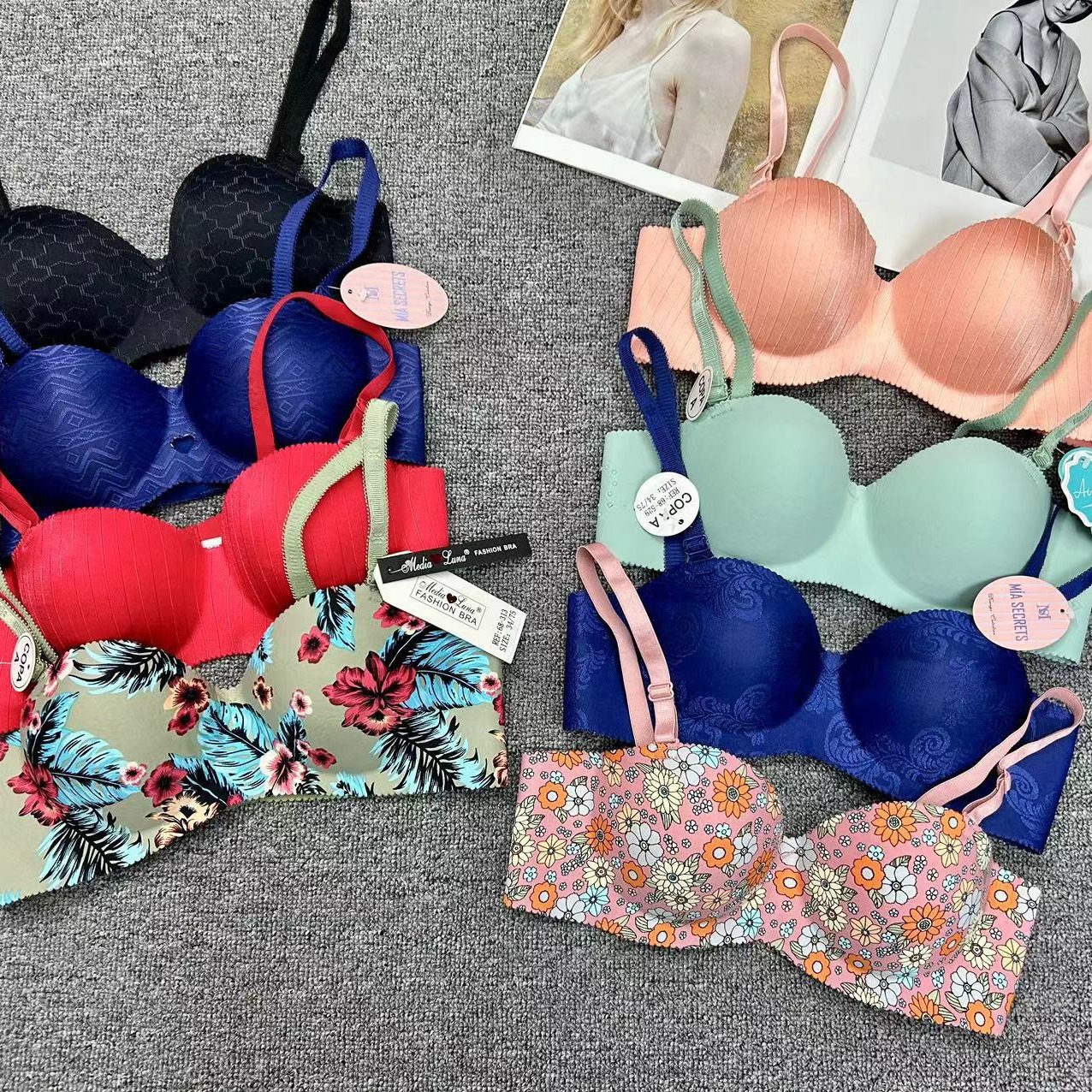 Misceláneos fuera de una sola pieza de nueva ropa interior lisa sin marcas sexy sin anillo de acero sujetador de pecho contra caída sujetador