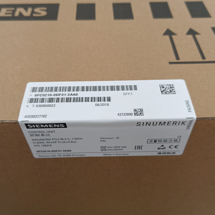 全新西门子SINUMERIK PCU 50.3-C数控主机6FC5210-0DF31-2AA1