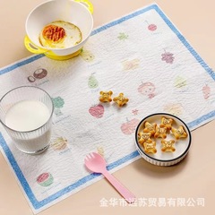 使い捨ての食事マット赤ちゃんが外出して吸水するテーブルマット子供小学校の防油テーブルマット携帯食事マット卸売り