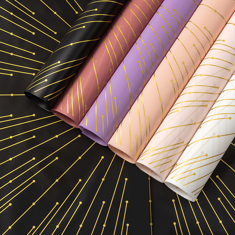 外贸爱的起点米兰纸雾面纸韩版烫金纸包花纸鲜花花艺包装纸资材批