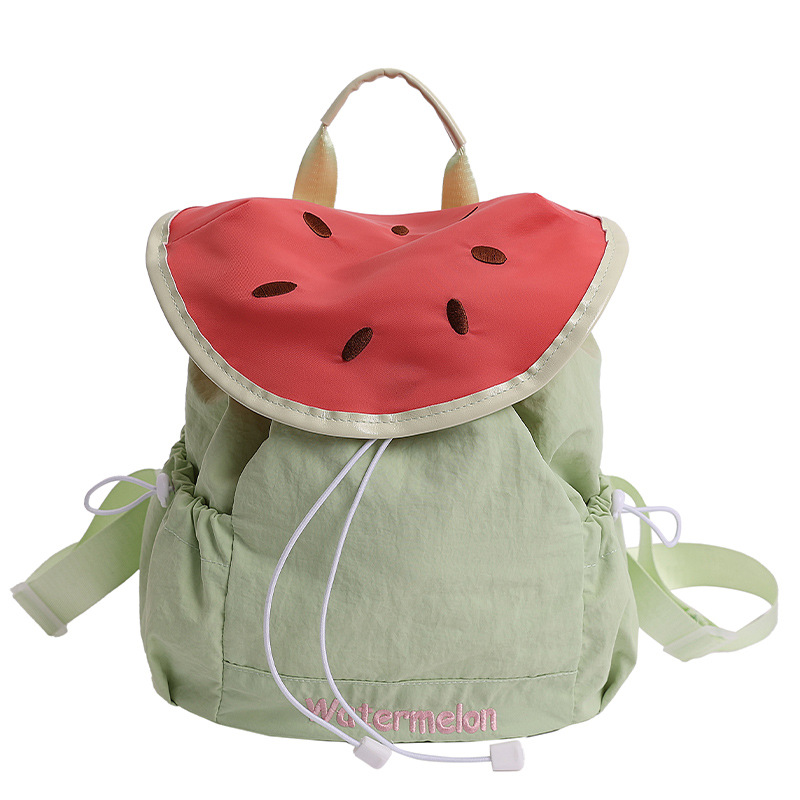 Mochila de estudiante de escuela primaria suave y linda Mochila de niña de dopamina fresca de verano Mochila de fruta linda para niños